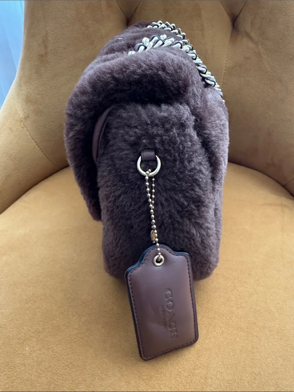 Coach Shearling Pillow Madison Shoulder Bag